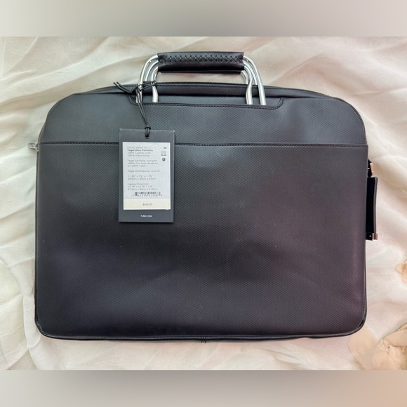 Tumi Black Leather Men's Briefcase - Picture 9 of 9